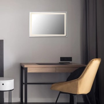 Globo - Miroir à intensité variable avec rétro-éclairage LED/10W/230V 60x40 cm