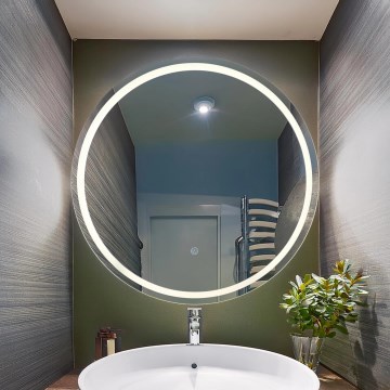 Globo - Miroir à intensité variable avec rétro-éclairage LED/16W/230V 4000K d. 75 cm