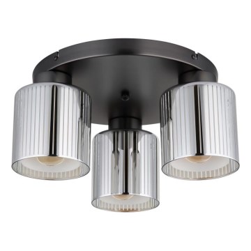 Globo - Plafonnier 3xE27/60W/230V chrome brillant Ø 34,5 cm