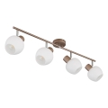 Globo - Plafonnier à 4 spots, 4x E27/40W/230V