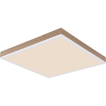 Globo - Plafonnier à intensité variable LED/24W/230V 2700-6500K + télécommande marron/blanc