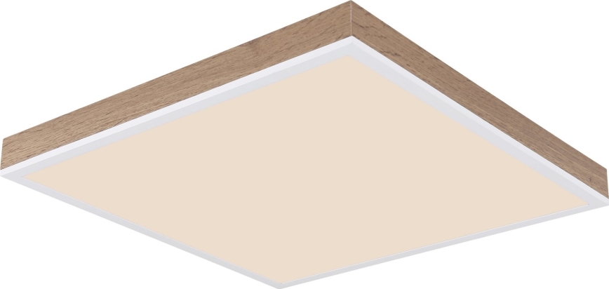 Globo - Plafonnier à intensité variable LED/24W/230V 2700-6500K + télécommande marron/blanc