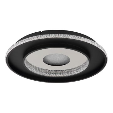 Globo - Plafonnier à intensité variable LED/30W/230V 2700-6500K d. 52,5 cm noir + Télécommande
