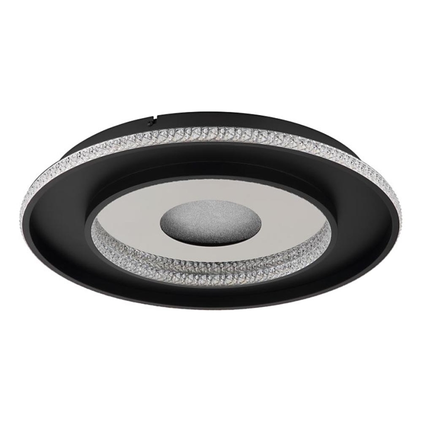 Globo - Plafonnier à intensité variable LED/30W/230V 2700-6500K d. 52,5 cm noir + Télécommande
