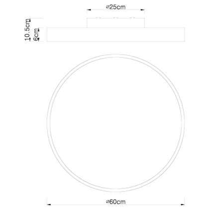Globo - Plafonnier à intensité variable LED/48W/230V 3000-6000K + télécommande
