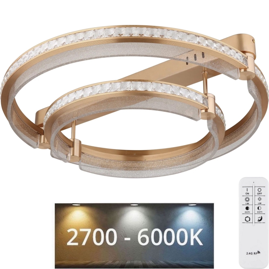 Globo - Plafonnier à intensité variable LED/78W/230V 2700K-6000K + télécommande