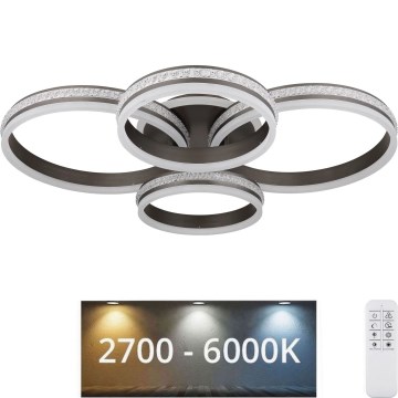 Globo - Plafonnier à intensité variable LED/90W/230V 2700K-6000K + télécommande