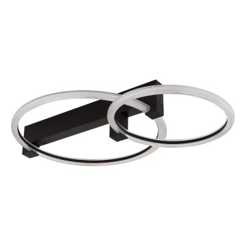Globo - Plafonnier LED 24 W 230 V 3000 K 58 x 38 cm noir