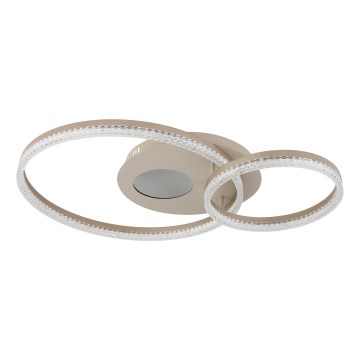 Globo - Plafonnier LED, 30W, 230V, 3000K, 70x50 cm, beige