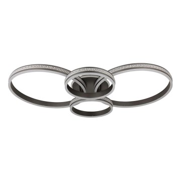Globo - Plafonnier LED/39W/230V 2700/4500/6500K 106x60 cm anthracite
