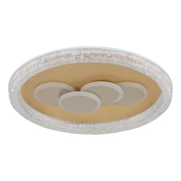 Globo - Plafonnier LED 40 W / 230 V, 3000 K, Ø 49,5 cm, doré