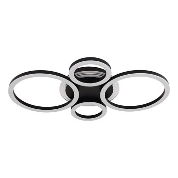 Globo - Plafonnier LED/40W/230V 2700/4500/6500K 35,5x53 cm noir
