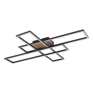 Globo - Plafonnier LED/40W/230V 3000K 60x80 cm noir