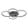 Globo - Plafonnier LED/70W/230V 3000K 88x110 cm anthracite