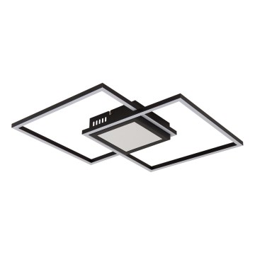 Globo - Plafonnier LED dimmable/32W/230V 2700-6500K 42,6x42,6 cm noir + télécommande