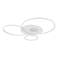 Globo - Plafonnier LED dimmable 70 W / 230 V, 2700–6500 K, 105 x 26,5 cm, blanc + télécommande