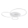 Globo - Plafonnier LED dimmable 70 W / 230 V, 2700–6500 K, 105 x 26,5 cm, blanc + télécommande