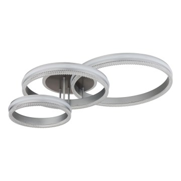 Globo - Plafonnier LED dimmable/72W/230V 2700-6000K argenté + télécommande