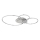 Globo - Plafonnier LED dimmable LED/36W/230V 2700-6000K argenté + télécommande