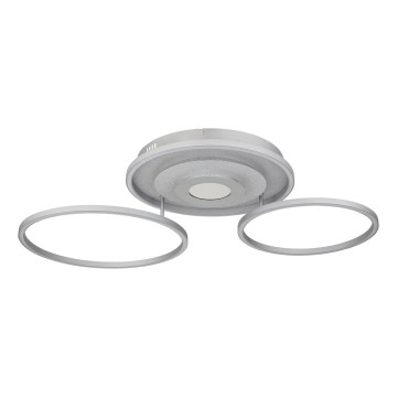 Globo - Plafonnier LED dimmable LED/40W/230V 2700-6500K 57x99,2 cm argenté + télécommande