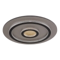Globo - Plafonnier LED dimmable LED/40W/230V 3000-6500K Ø 45 cm noir + télécommande
