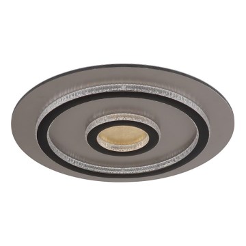 Globo - Plafonnier LED dimmable LED/40W/230V 3000-6500K Ø 45 cm noir + télécommande