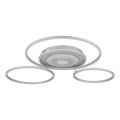 Globo - Plafonnier LED dimmable LED/60W/230V 2700-6500K 80,8x99,2 cm argenté + télécommande