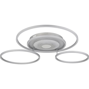Globo - Plafonnier LED dimmable LED/60W/230V 2700-6500K 80,8x99,2 cm argenté + télécommande