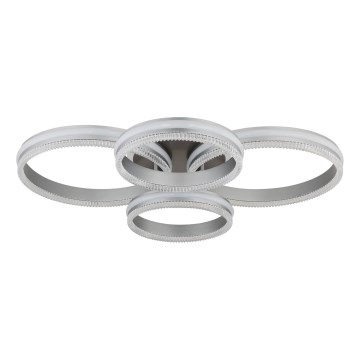 Globo - Plafonnier LED dimmable LED/90W/230V 2700-6000K argenté + télécommande