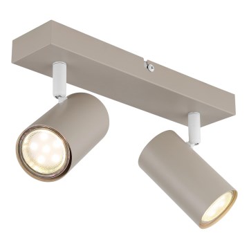 Globo - Spot 2x GU10/35W/230V beige