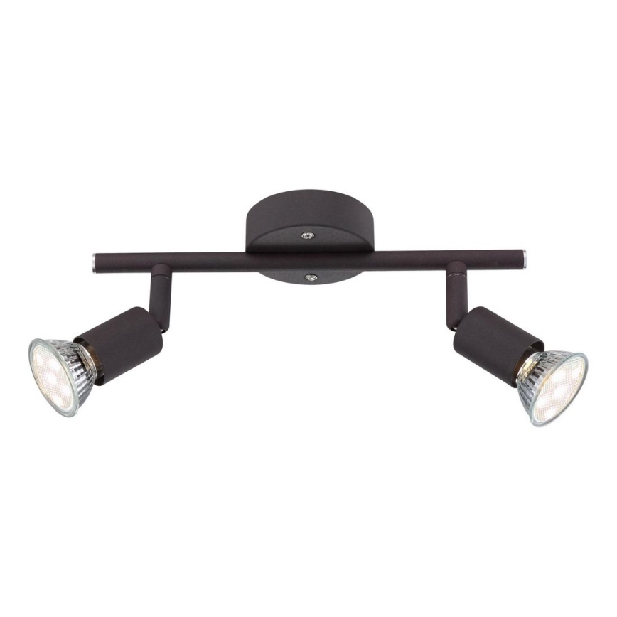 Globo - Spot LED 2xGU10/3W/230V noir