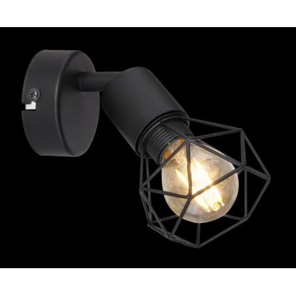 Globo - Spot mural LED 1xE14/6W/230V noir