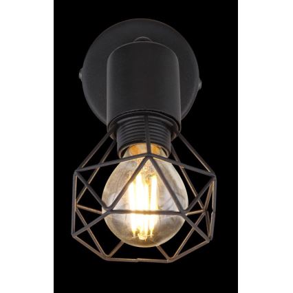 Globo - Spot mural LED 1xE14/6W/230V noir