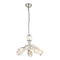 Globo - Suspension chaîne LED 5xE14/40W/230V + LED/5W