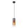 Globo - Suspension filaire 1xE27/25W/230V d. 10,5 cm noir/cuivre