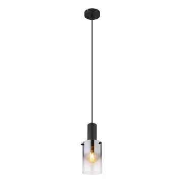 Globo - Suspension filaire 1xE27/40W/230V d. 12,5 cm noir