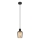 Globo - Suspension filaire 1xE27/40W/230V d. 13,5 cm noir