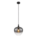Globo - Suspension filaire 1xE27/40W/230V d. 24 cm noir