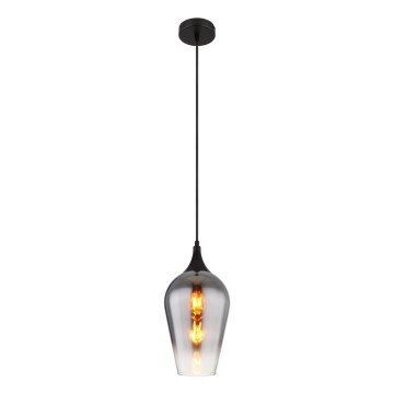 Globo - Suspension filaire 1xE27/60W/230V d. 18 cm noir