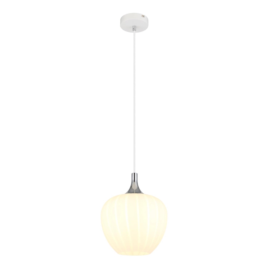 Globo - Suspension filaire 1xE27/60W/230V d. 24 cm blanc