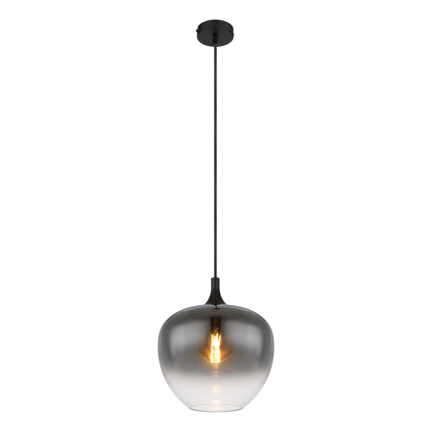 Globo - Suspension filaire 1xE27/60W/230V d. 29 cm noir
