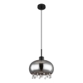 Globo - Suspension filaire 1xE27/9W/230V d. 28 cm noir