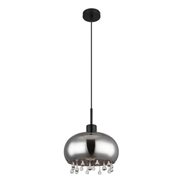 Globo - Suspension filaire 1xE27/9W/230V d. 28 cm noir