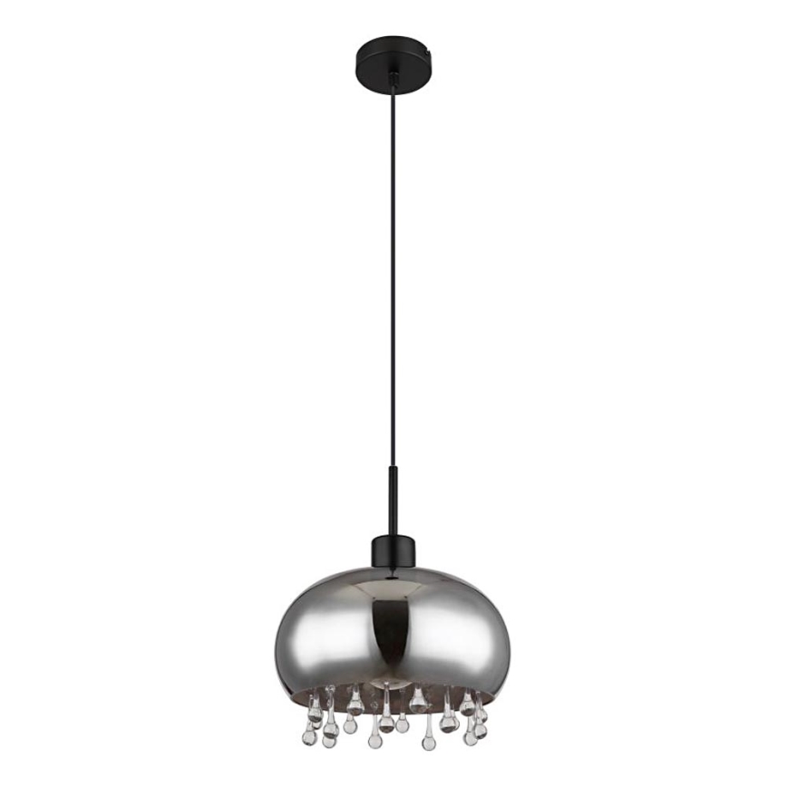 Globo - Suspension filaire 1xE27/9W/230V d. 28 cm noir
