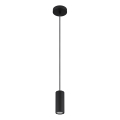 Globo - Suspension filaire 1xGU10/25W/230V noir