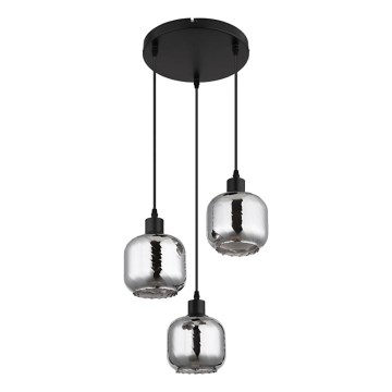 Globo - Suspension filaire 3xE27/25W/230V