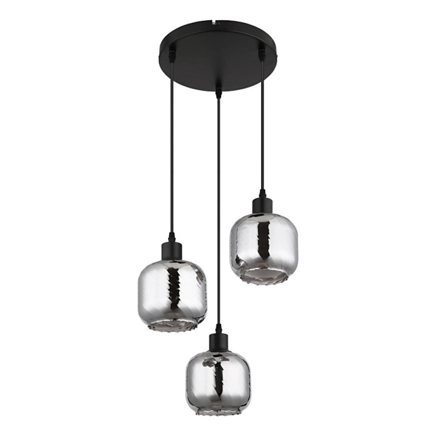 Globo - Suspension filaire 3xE27/25W/230V