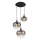Globo - Suspension filaire 3xE27/40W/230V d. 48 cm noir