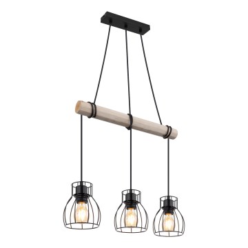Globo - Suspension filaire 3xE27/40W/230V