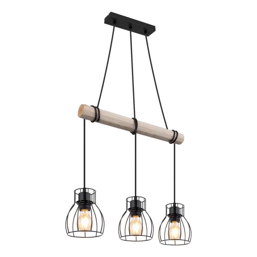 Globo - Suspension filaire 3xE27/40W/230V